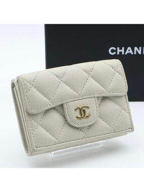 Chanel Timeless Classic Caviar Leather Trifold Wallet